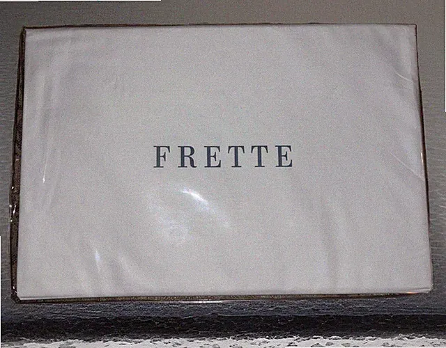 $180 Frette Hotel Classic Percale Fitted Sheet Queen White Cotton NEW WITH TAGS!