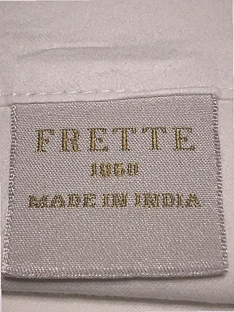 2 FRETTE Cotton King Housewife Pillow Cases Crisp White Internal Flap Envelope