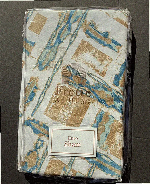 Frette At Home Euro Sham Malachite Portugal 26” x 26” Square One Pillow Sham New