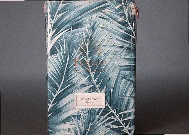 FRETTE AT HOME EXOTIC LIGHT BLUE 100% Cotton Queen Size Duvet Cover