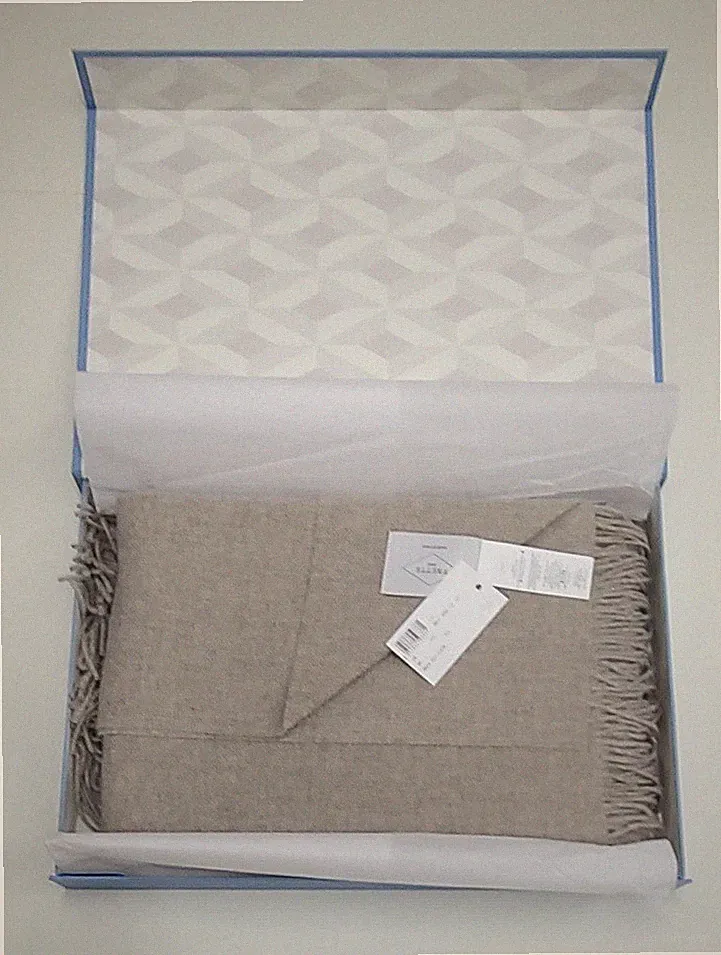 Frette Azalea Throw Lana Wool Cashmere Camel/Beige