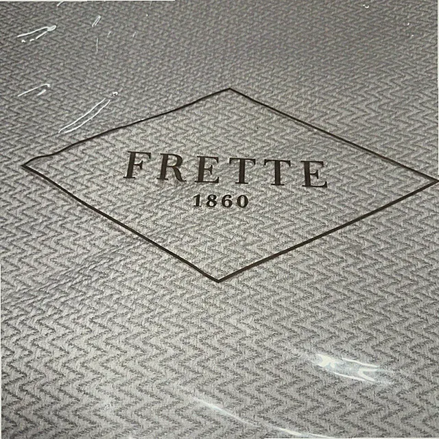Frette Chevron Boutis KING Bedspread Coverlet Grey 106x106