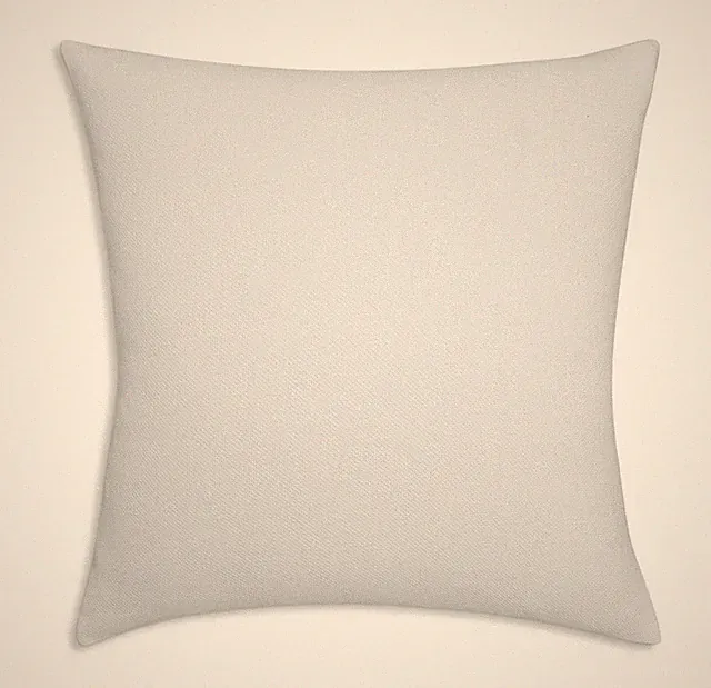 Frette Cotton Blanket Decorative Pillow Sham White 20x20” New