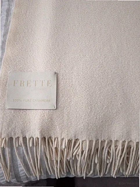 Frette, Cream, 100% Cashmere Throw