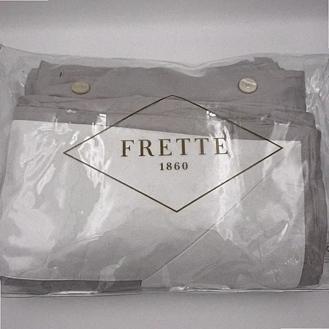 Frette Flying Queen Duvet Comforter Cover White Grey Clift