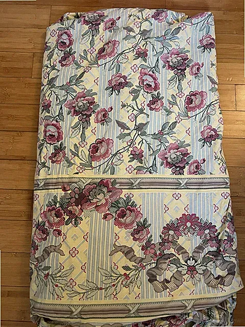 Frette Home Collection Full Duvet Cover Roses Floral 100% Cotton LUXURY Italy