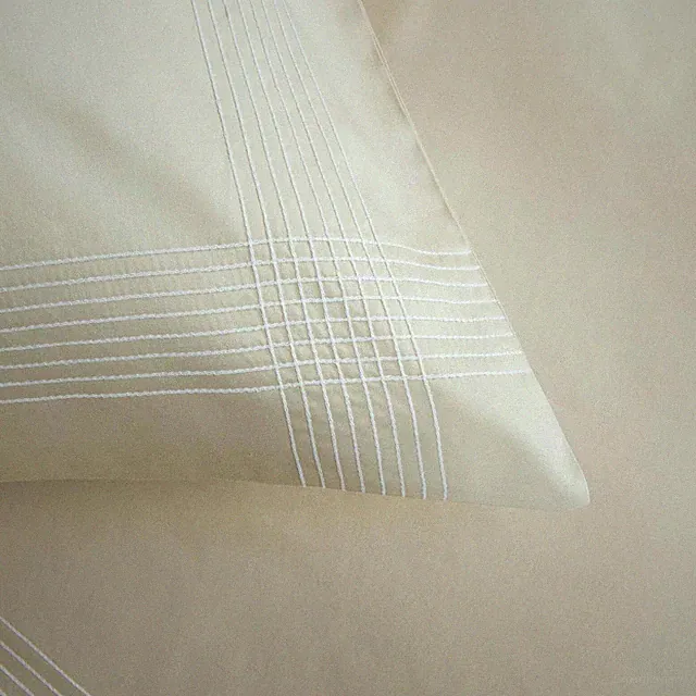 Frette Hotel Porto king pillow shams set of two 100% cotton sandstone