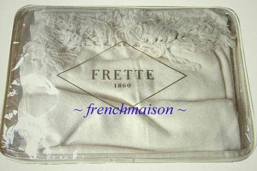 FRETTE ITALIAN Luxe CASHMERE Ivory Shawl Wrap Throw Blanket Gift from Italy New