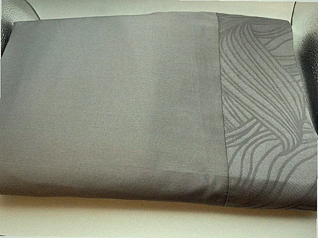 Frette King Flat Sheet Steel Gray Cotton Portugal 106x120