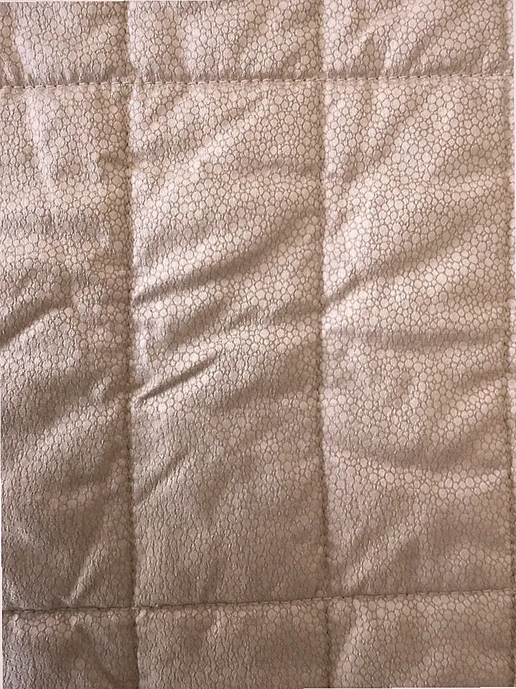 Frette King Quilt Throw Comforter Light weight Neutral Sand Beige Italy EUC
