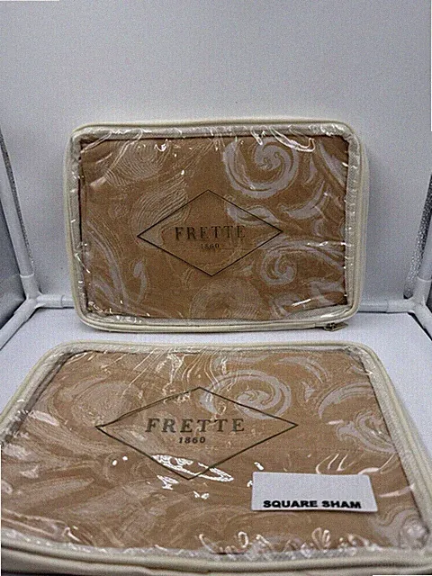 FRETTE Lux Flare 20in Square Shams 20x20 (2) Original Price $400 Each