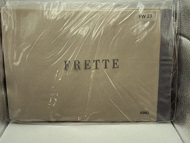 Frette Messina King Flat Sheet Beige Gray Cotton Portugal New Tags