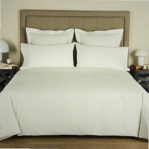 FRETTE ONE BOURDON KING DUVET COVER PERCALE IVORY/IVORY