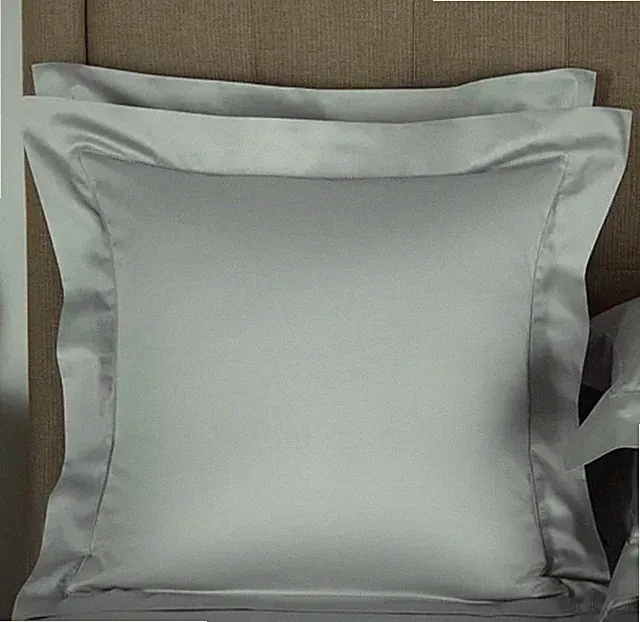 Frette Single Ajour 2 Euro Shams. Grey Cliff color. Brand New!