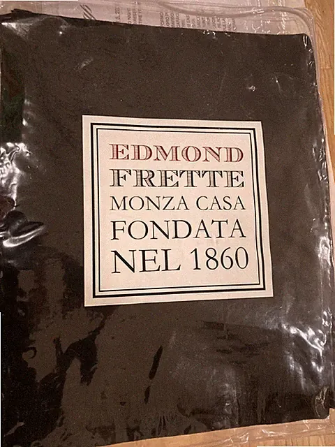Frette Warm Tiberio Lana Merino Throw Black Animalier Pattern NIP -Made in Italy
