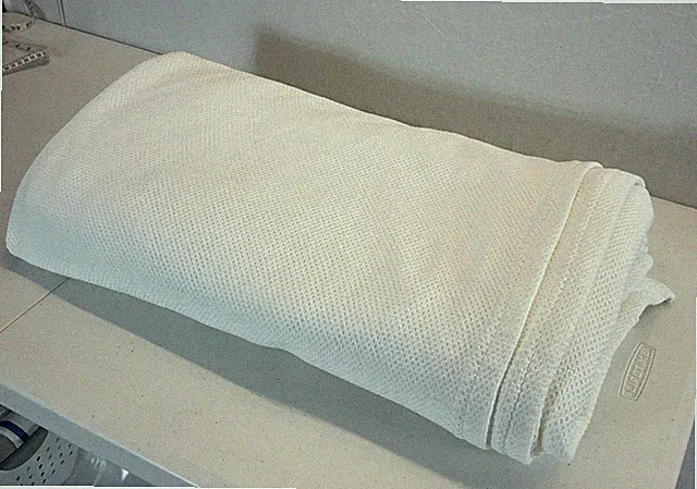 Frette White Cotton King heavyweight Coverlet waffle knit Blanket Italy Luxury