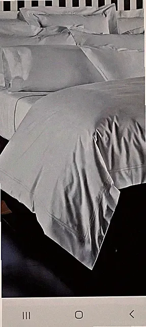 New With Tags FRETTE AT HOME TIBER KING PILLOWCASE. PEARL GRAY COLOR